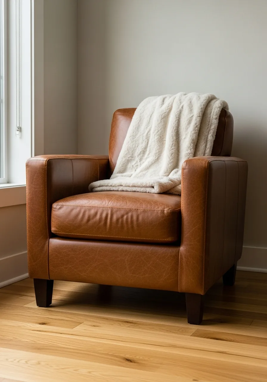 15. Faux Fur Chair Drape