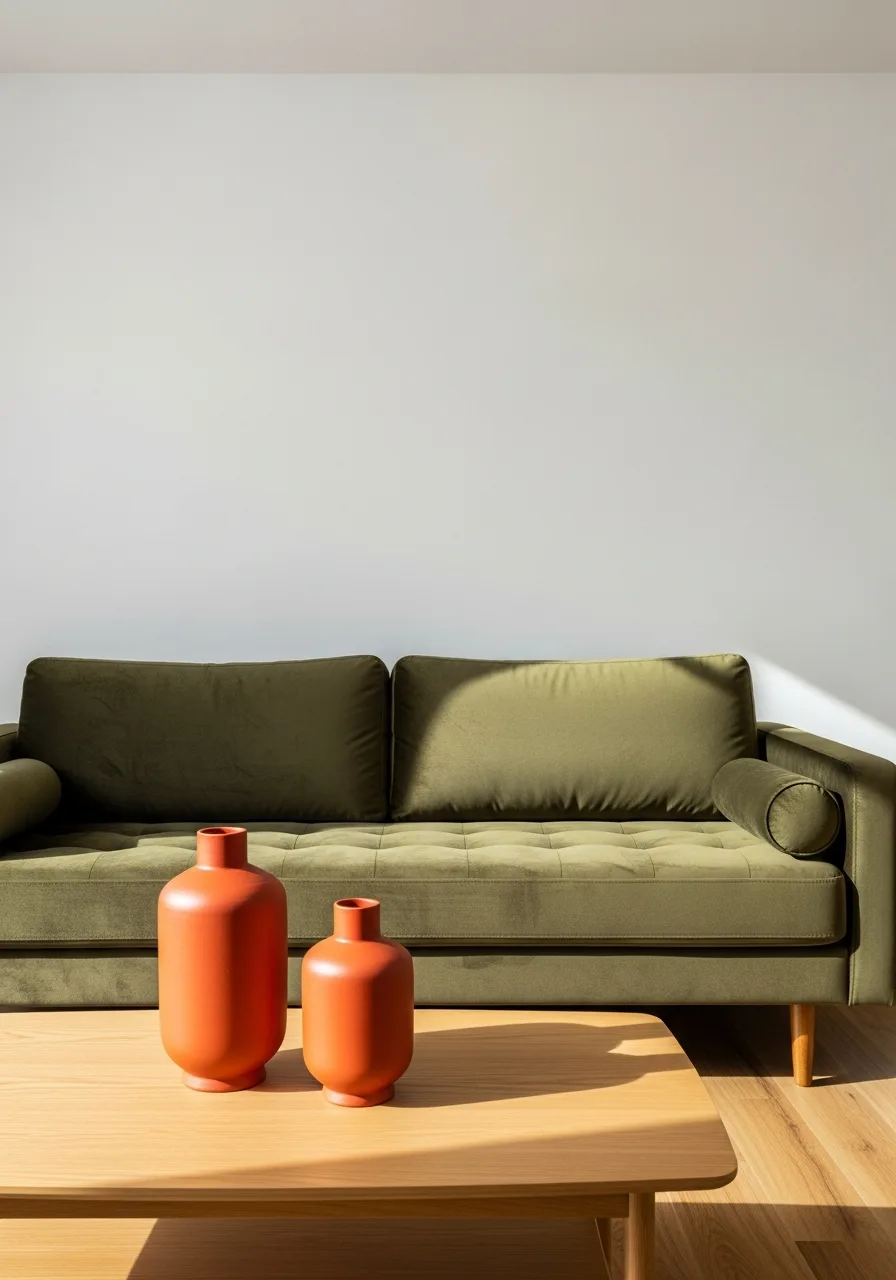 18. Layer Olive and Terracotta Tones