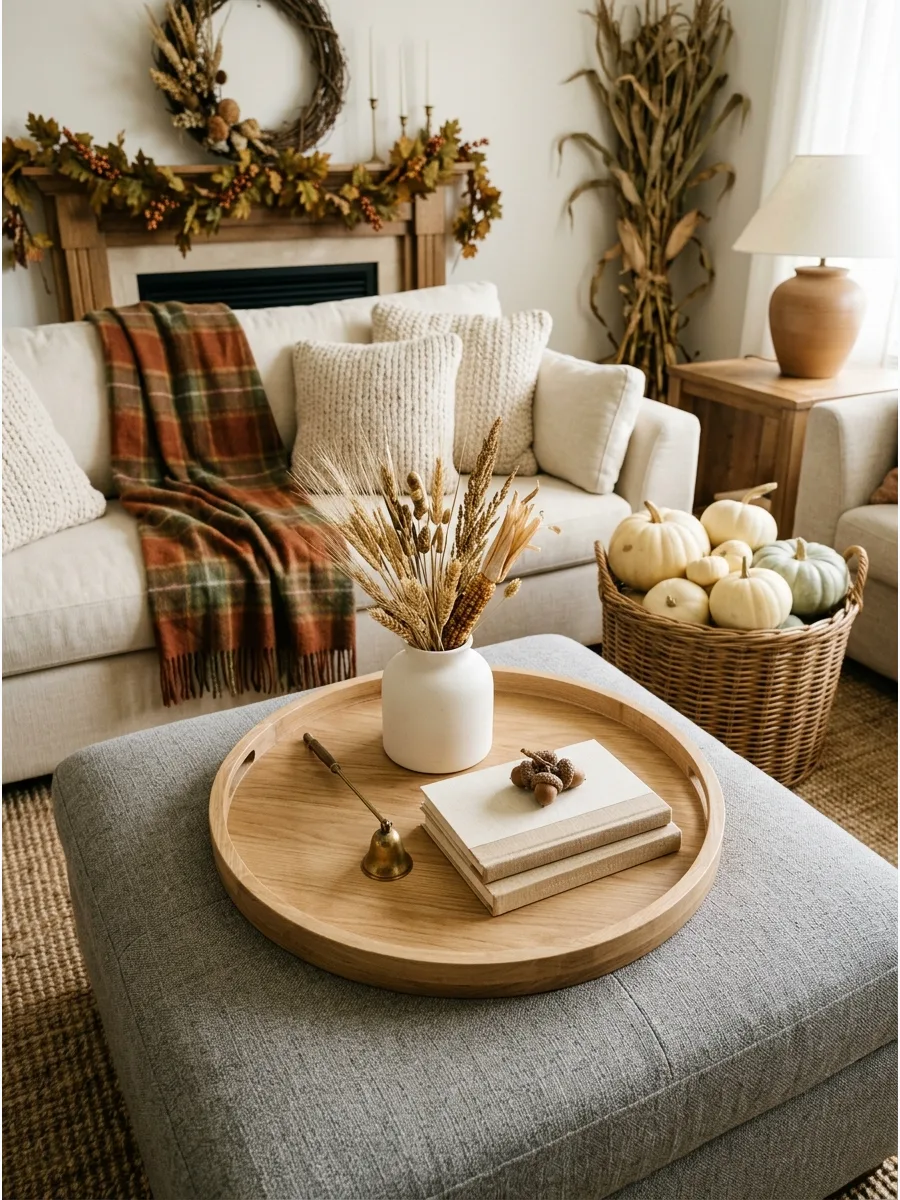 19. Style an Autumn Coffee-Table Tray