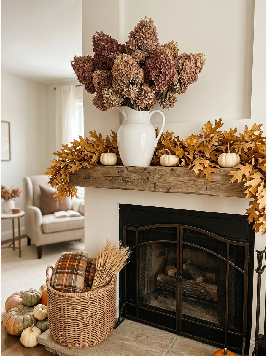23. Arrange Dried Hydrangeas