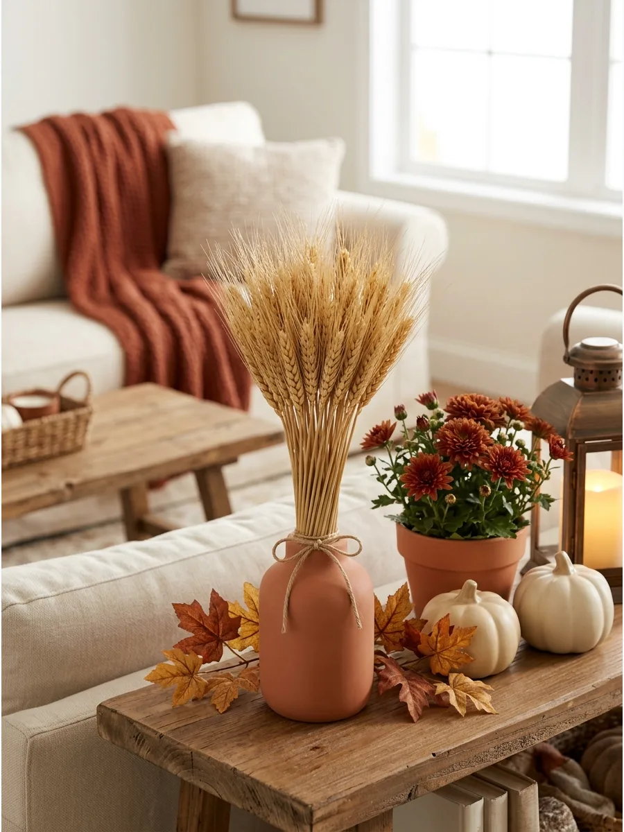 25. Display Dried Wheat and Grasses