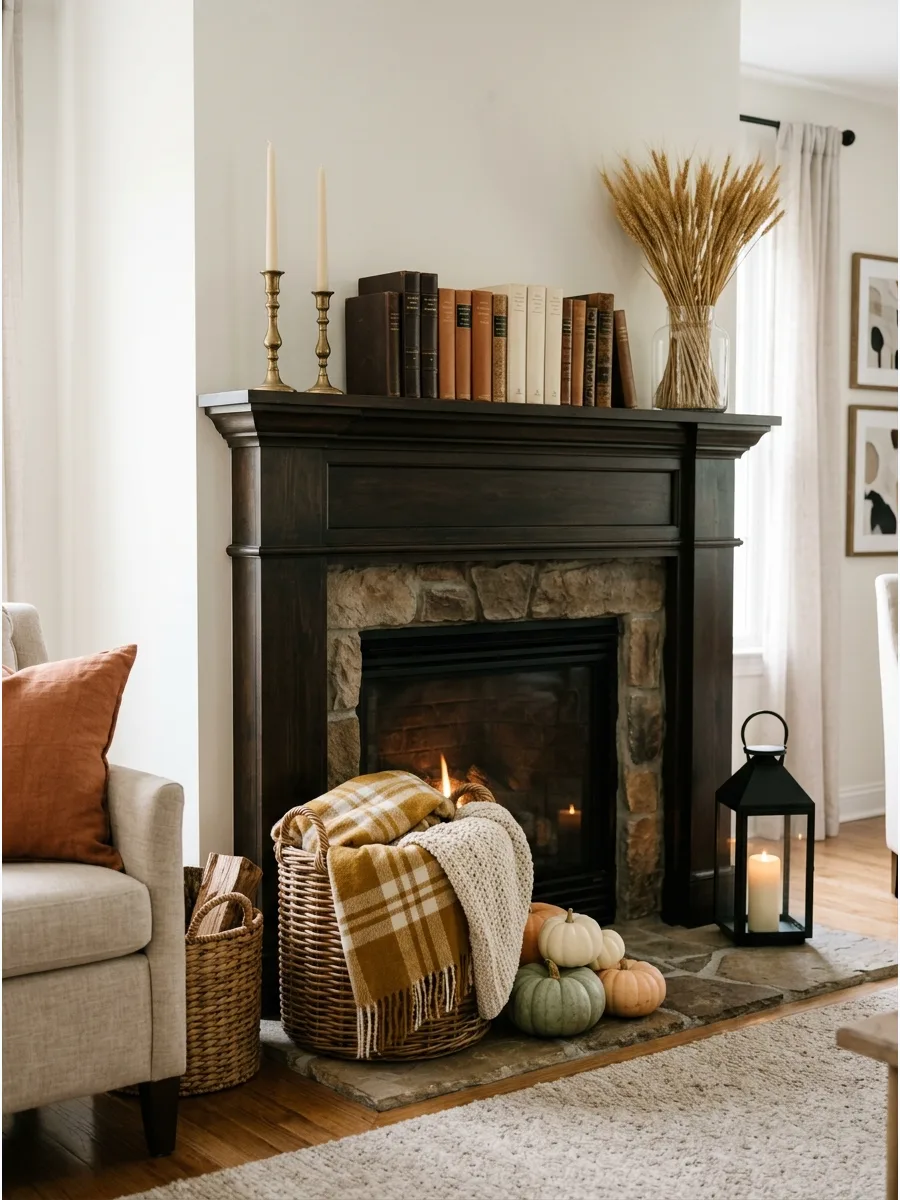 30. Decorate a Mantel Without Pumpkins