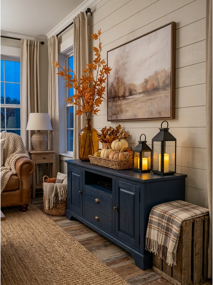 34. Style a Living Room Without a Fireplace