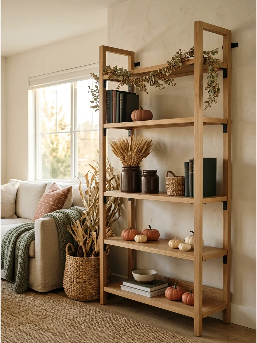 39. Style Living-Room Shelves for Fall