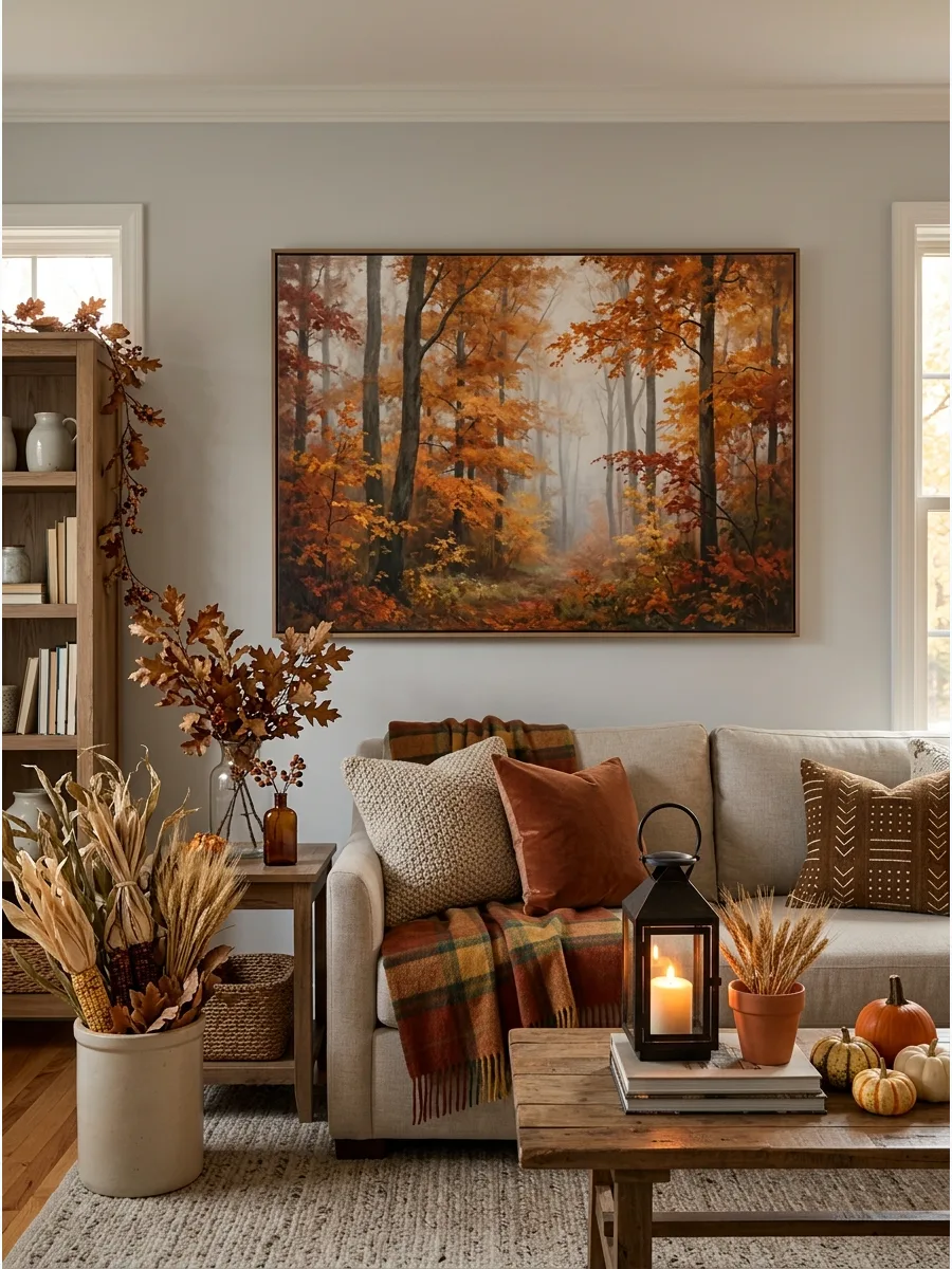 42. Add Autumn Landscape Artwork
