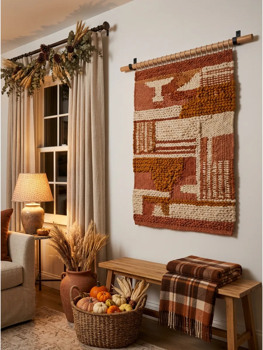44. Hang a Textile Wall Accent