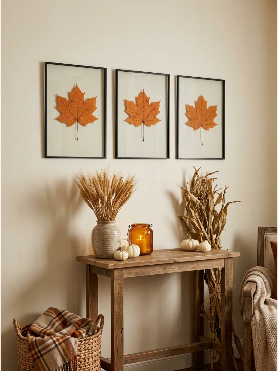 45. Frame Pressed Autumn Leaves