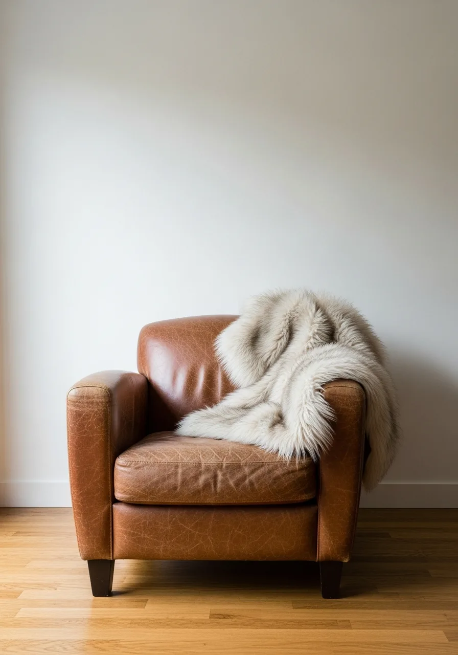 45. Single Oversized Faux-Fur Throw