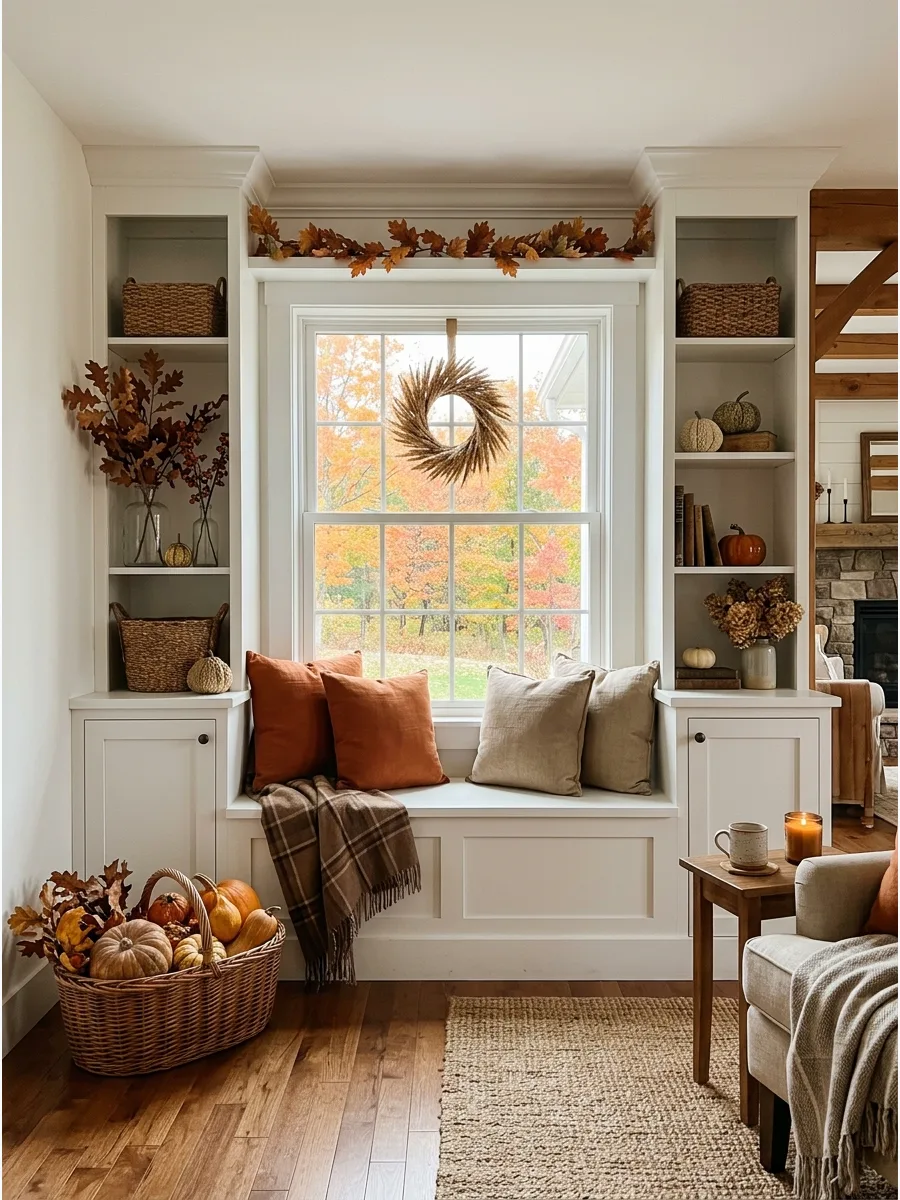 47. Decorate a Living-Room Window Seat