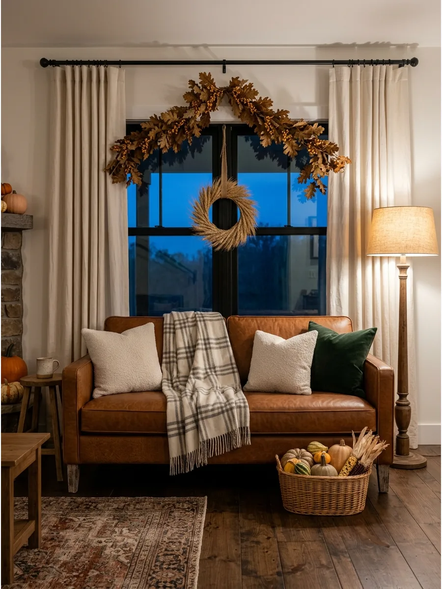 52. Style a Brown Leather Sofa