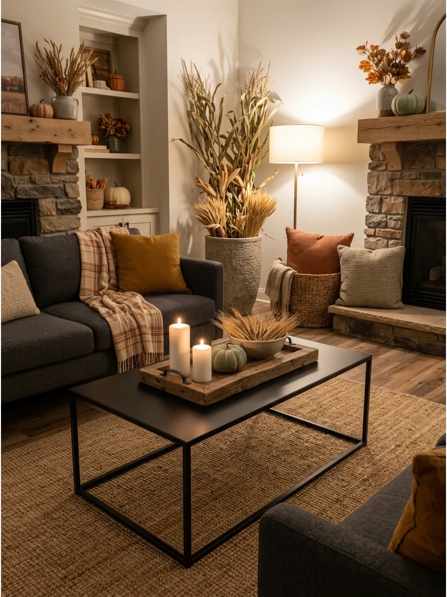 57. Design a Rustic-Modern Autumn Room