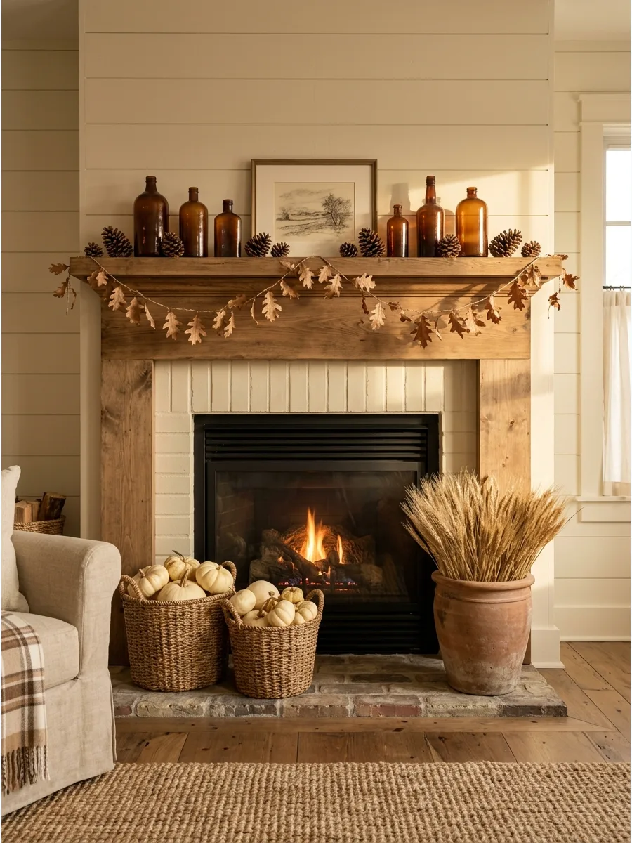 60. Build a Personal Collected Fall Living Room