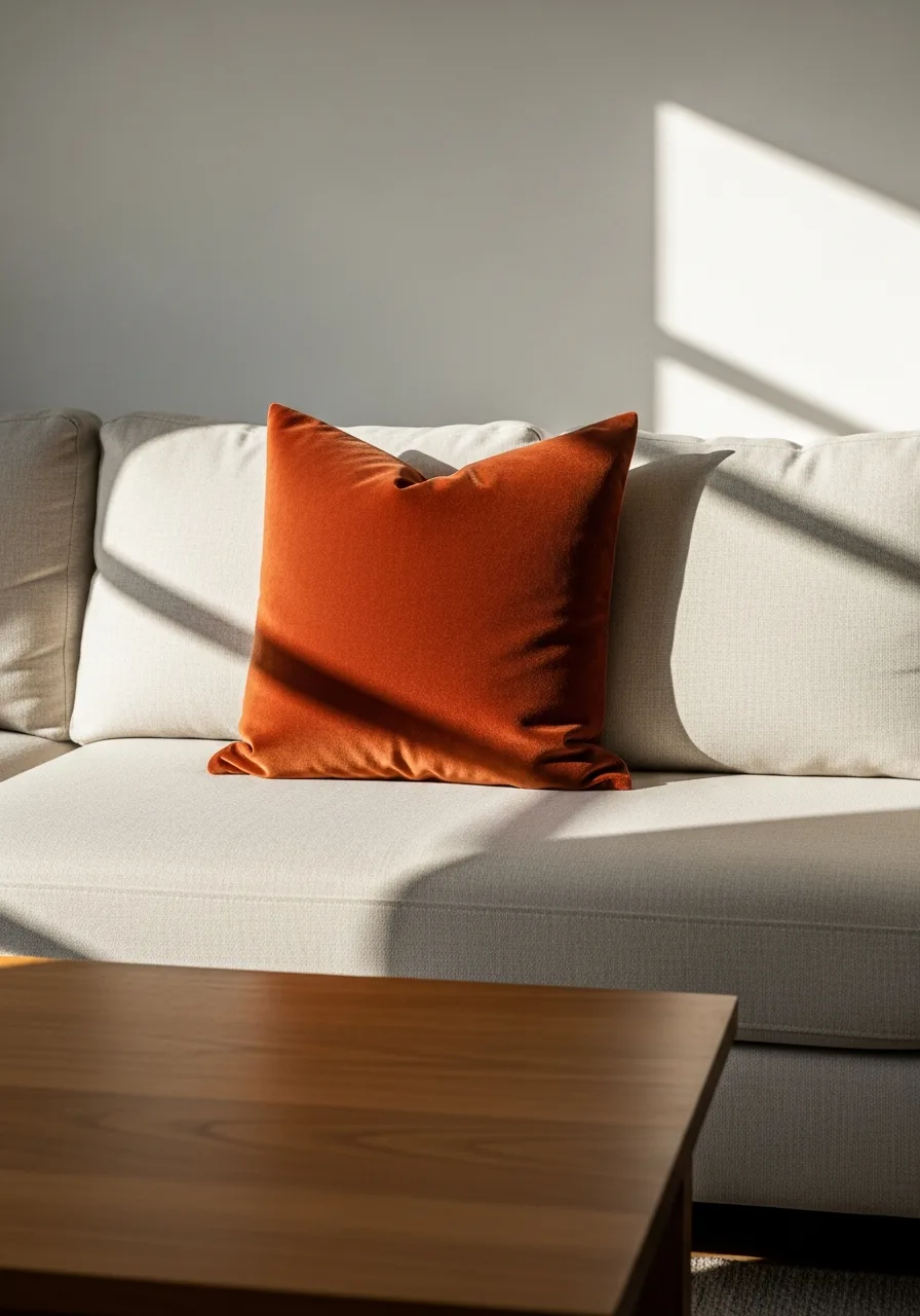 9. Add Rich Velvet Pillows