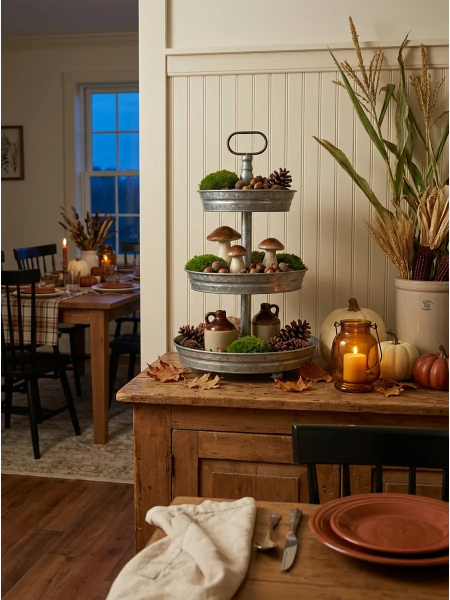 13. Woodland Tiered Tray