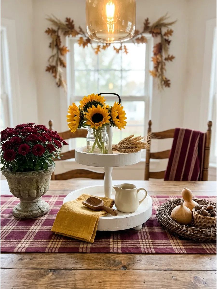 21. Sunflower Tiered Tray