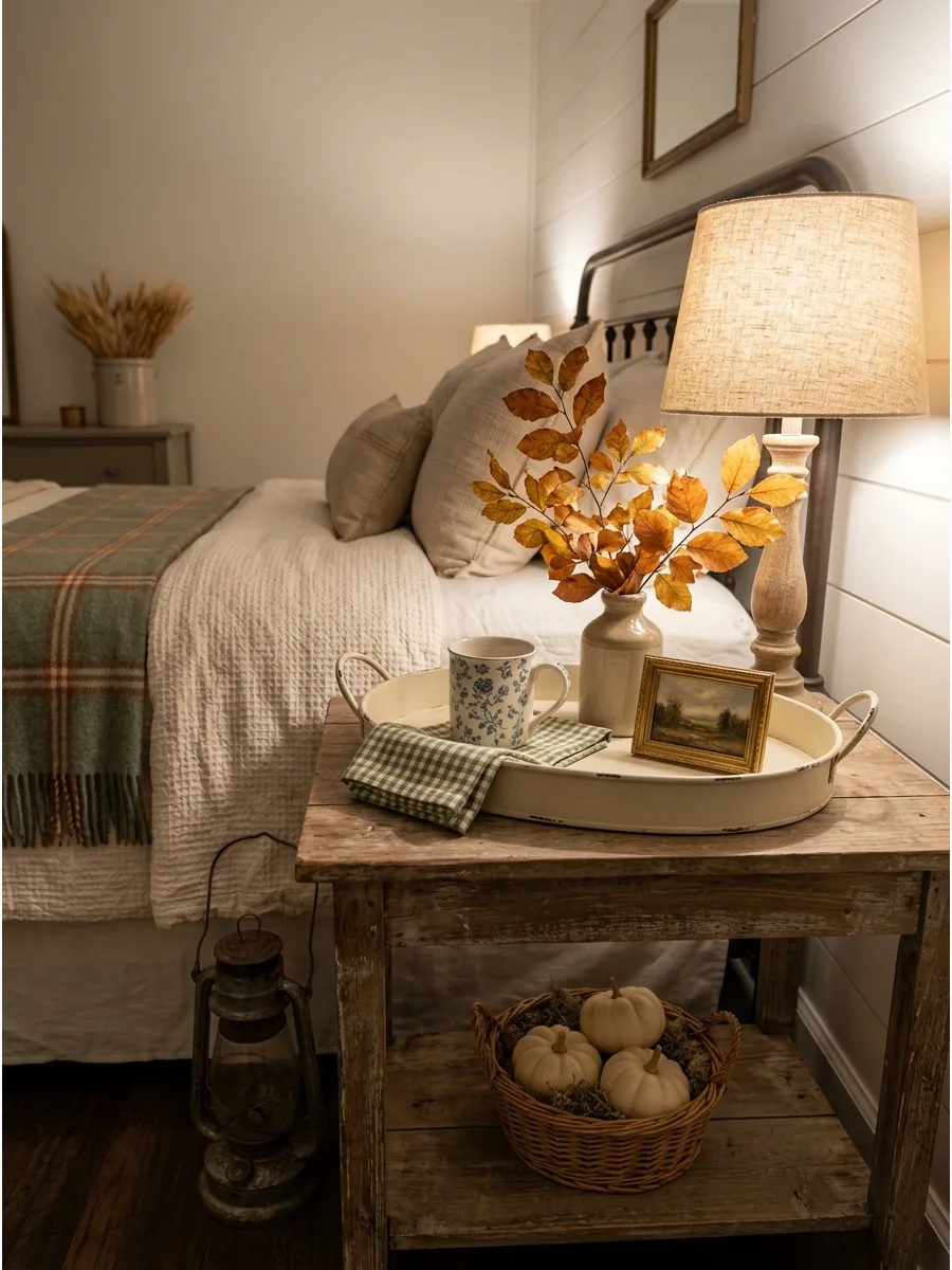 25. Cottage-Inspired Autumn Tray