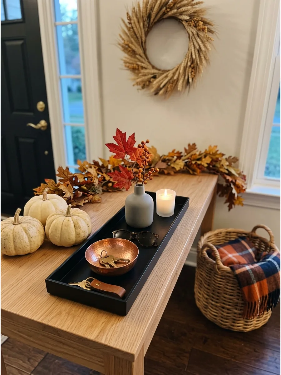 34. Fall Entryway Tray