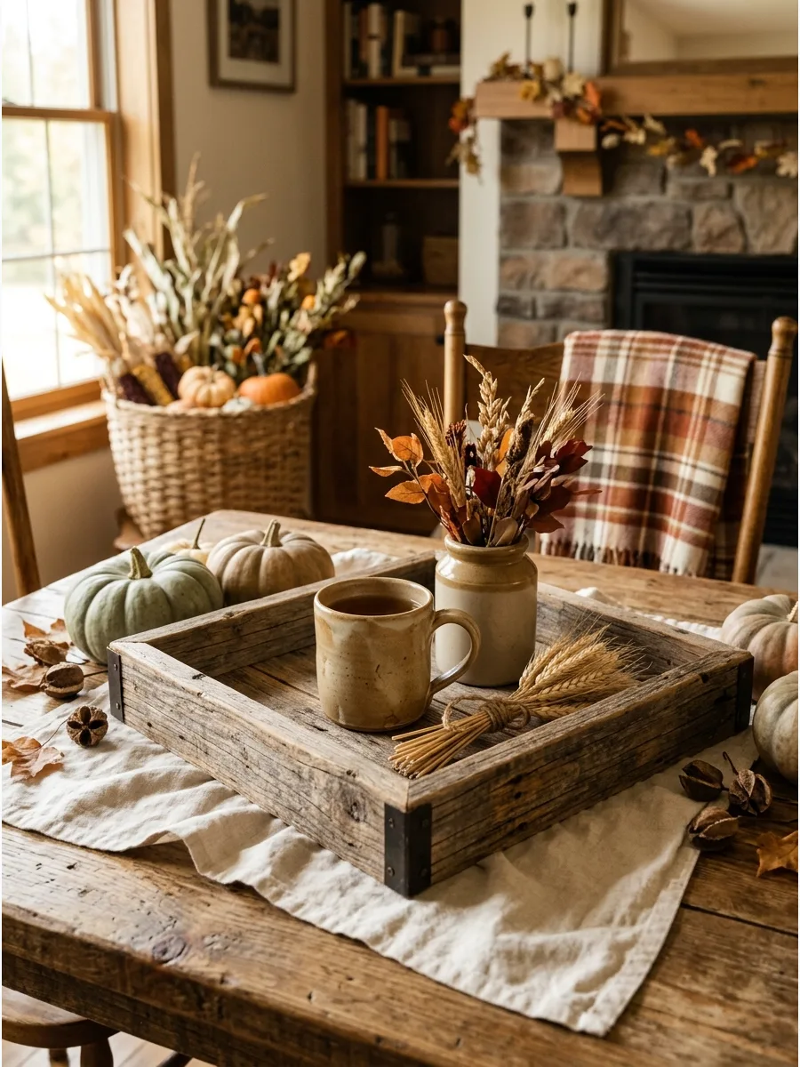 40. Reclaimed Wood Fall Tray