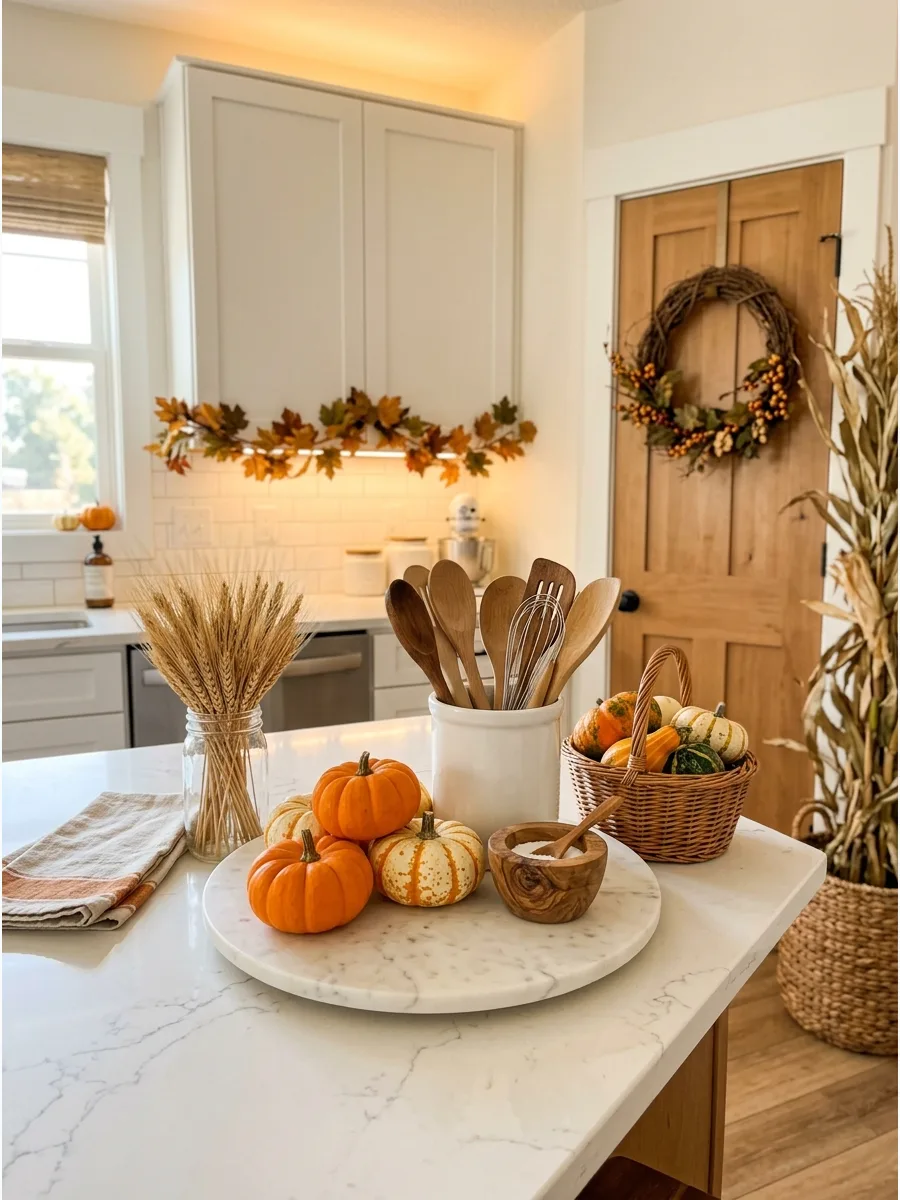 6. Mini Pumpkin Kitchen Tray