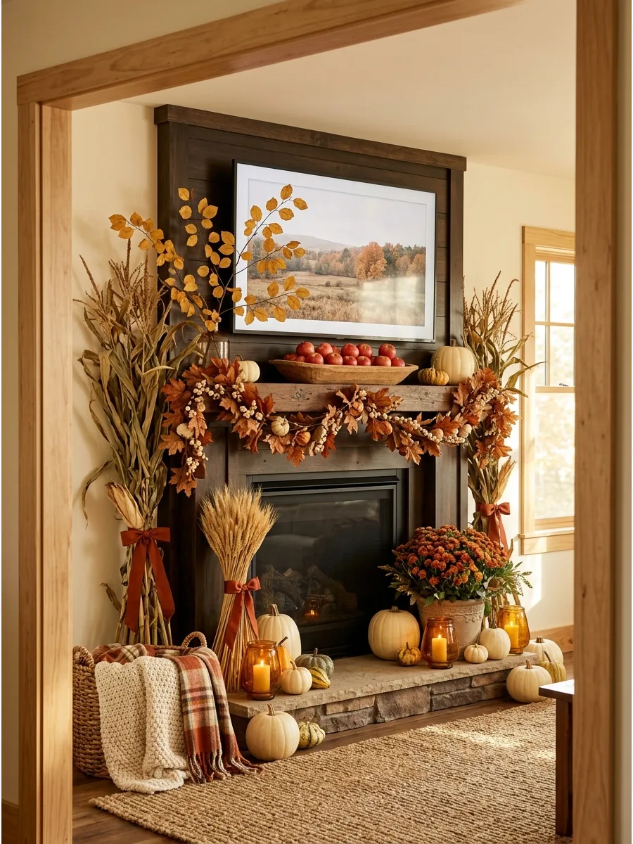 12. Apple Orchard Mantel Display