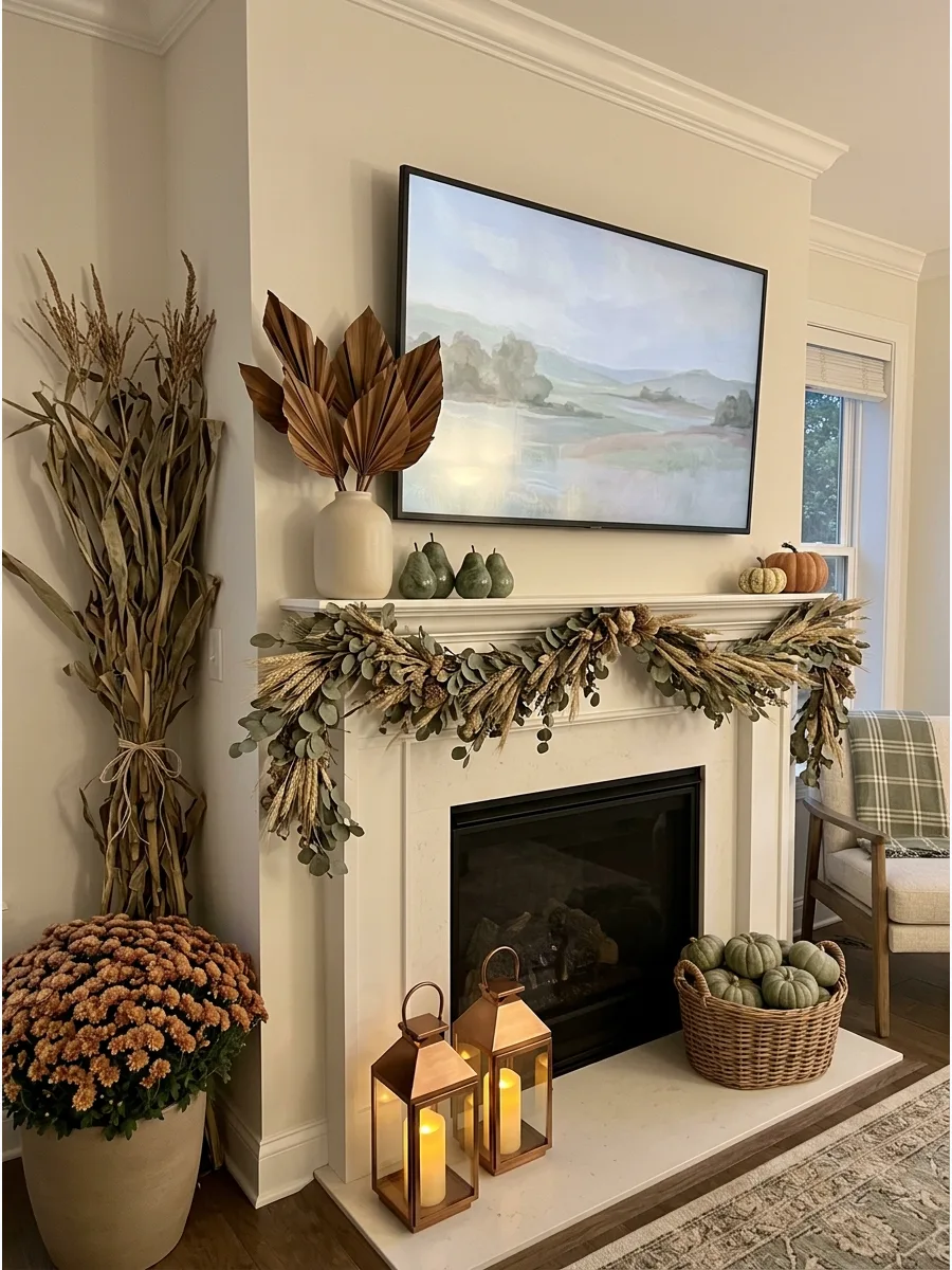 13. Pear Harvest Mantel
