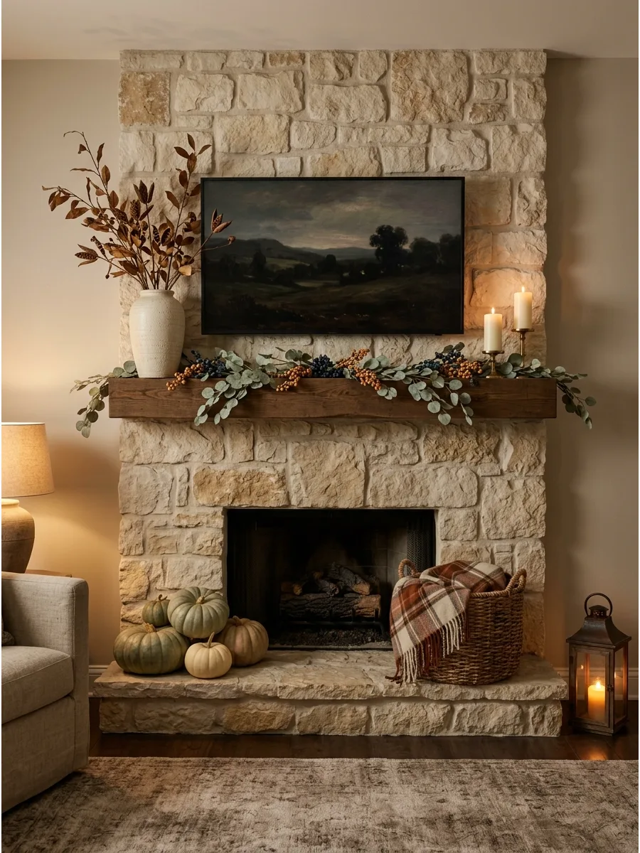 2. Asymmetrical Branch and Candle Arrangement