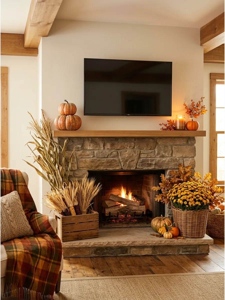 30. Small Fireplace Mantel