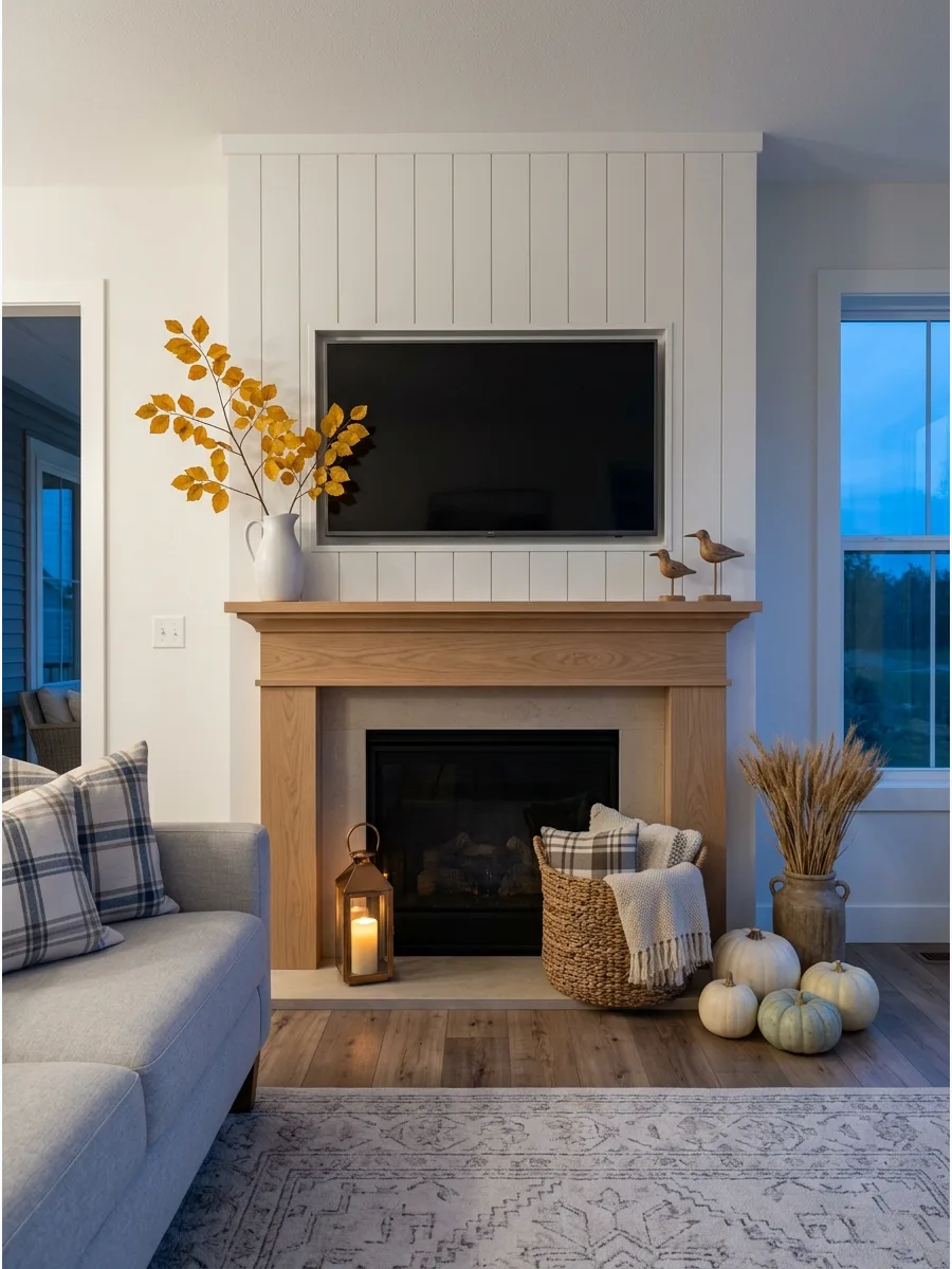41. Scandinavian Fall Mantel