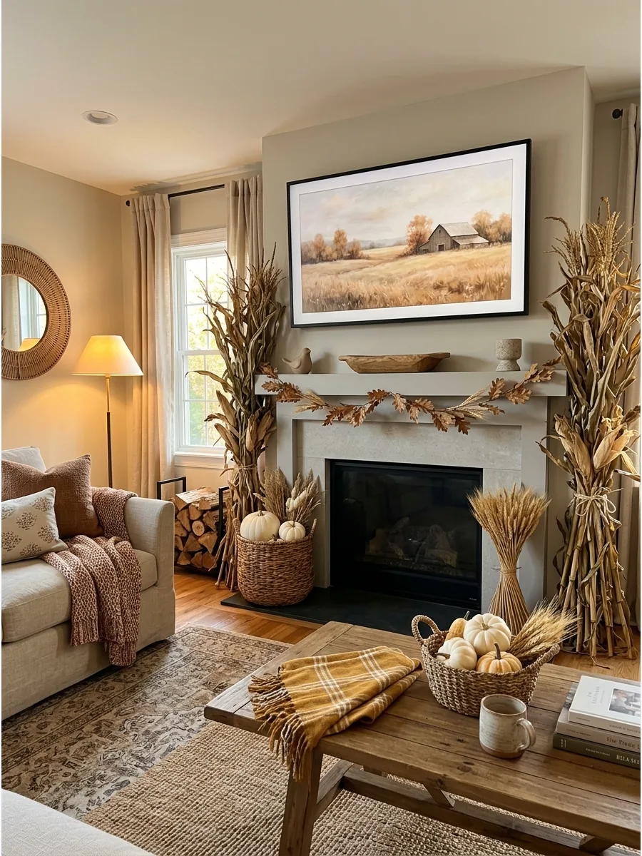 7. Minimalist Three-Piece Mantel