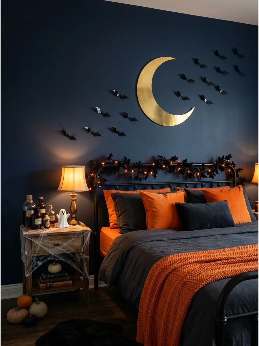 24. Moon and Bat Wall Display