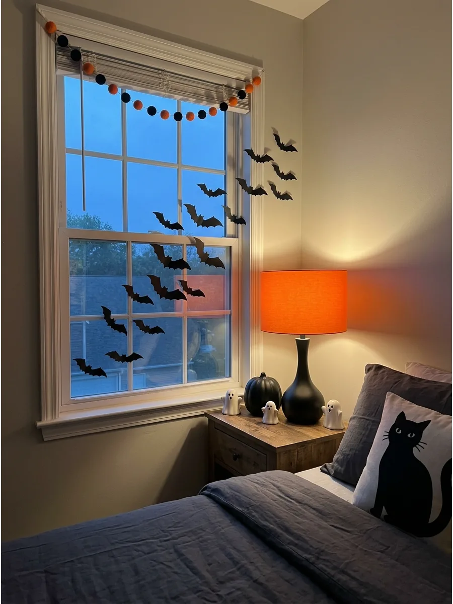 37. Orange Bedside Lamp Makeover