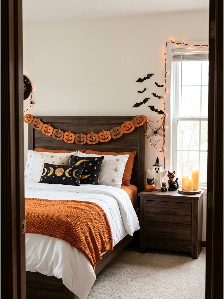 7. Vintage Halloween Bedroom