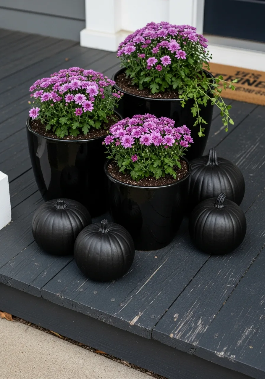 11. Purple and Black Porch