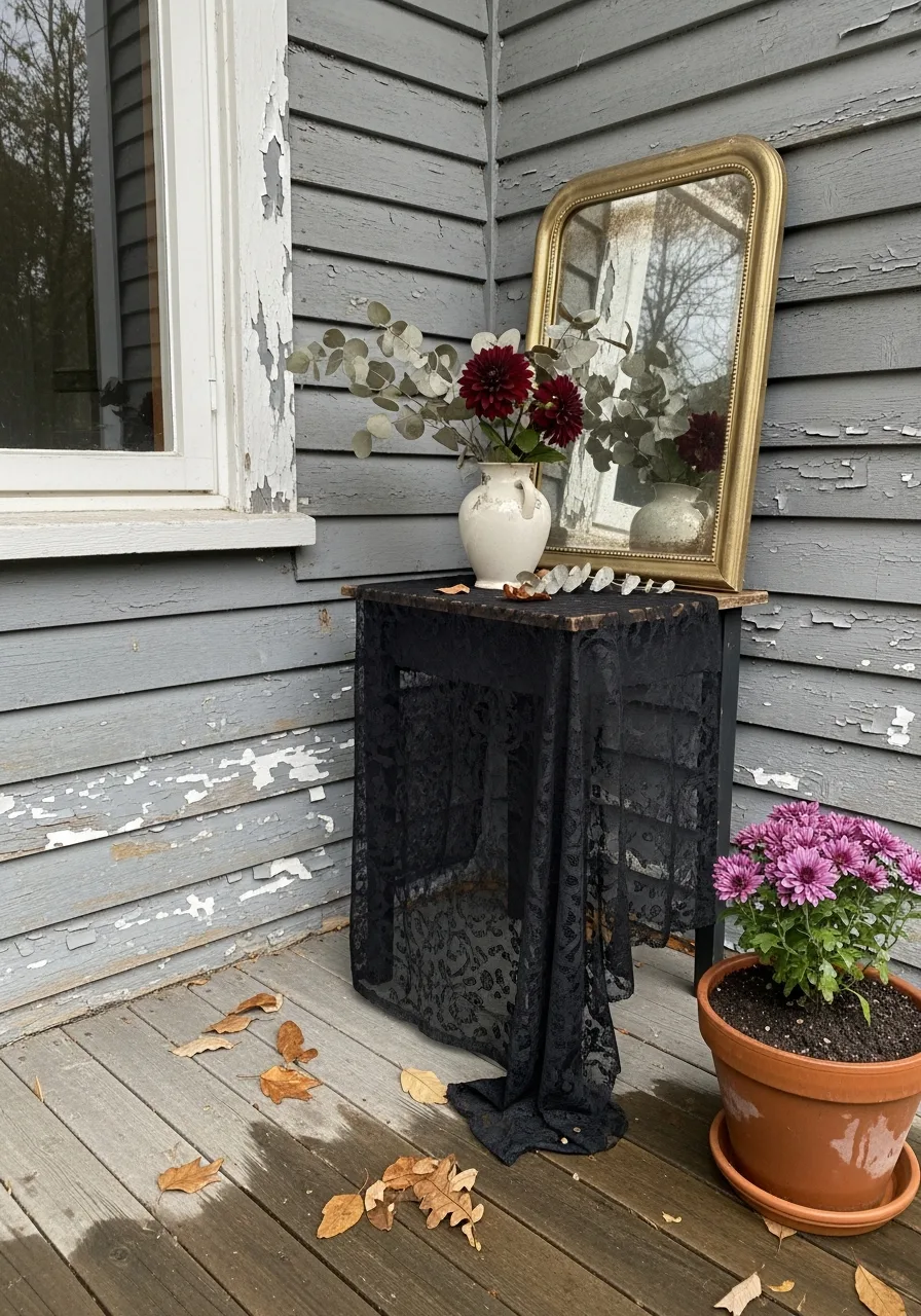 13. Moody Victorian Halloween Porch