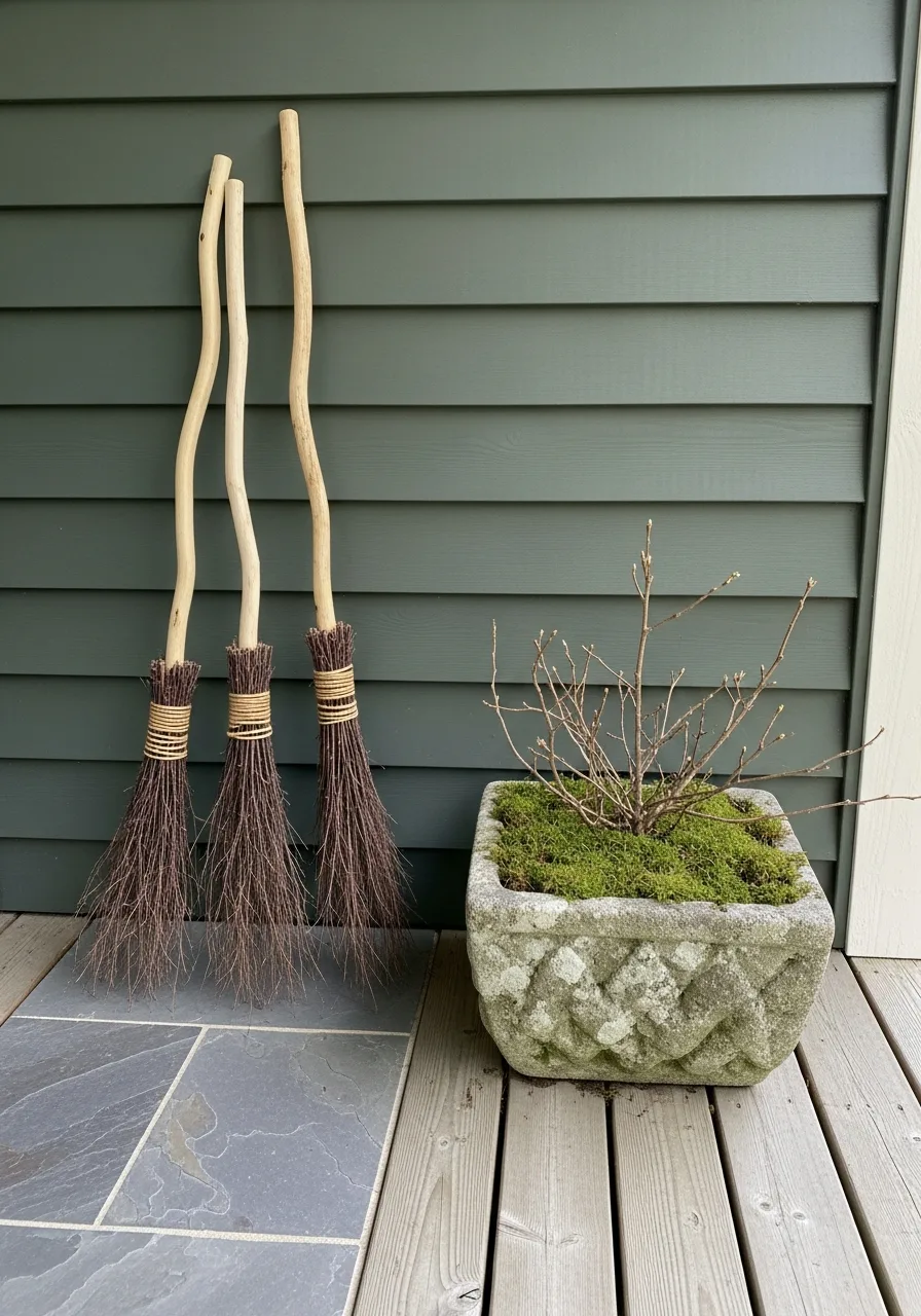 21. Enchanted Herbalist Porch Display