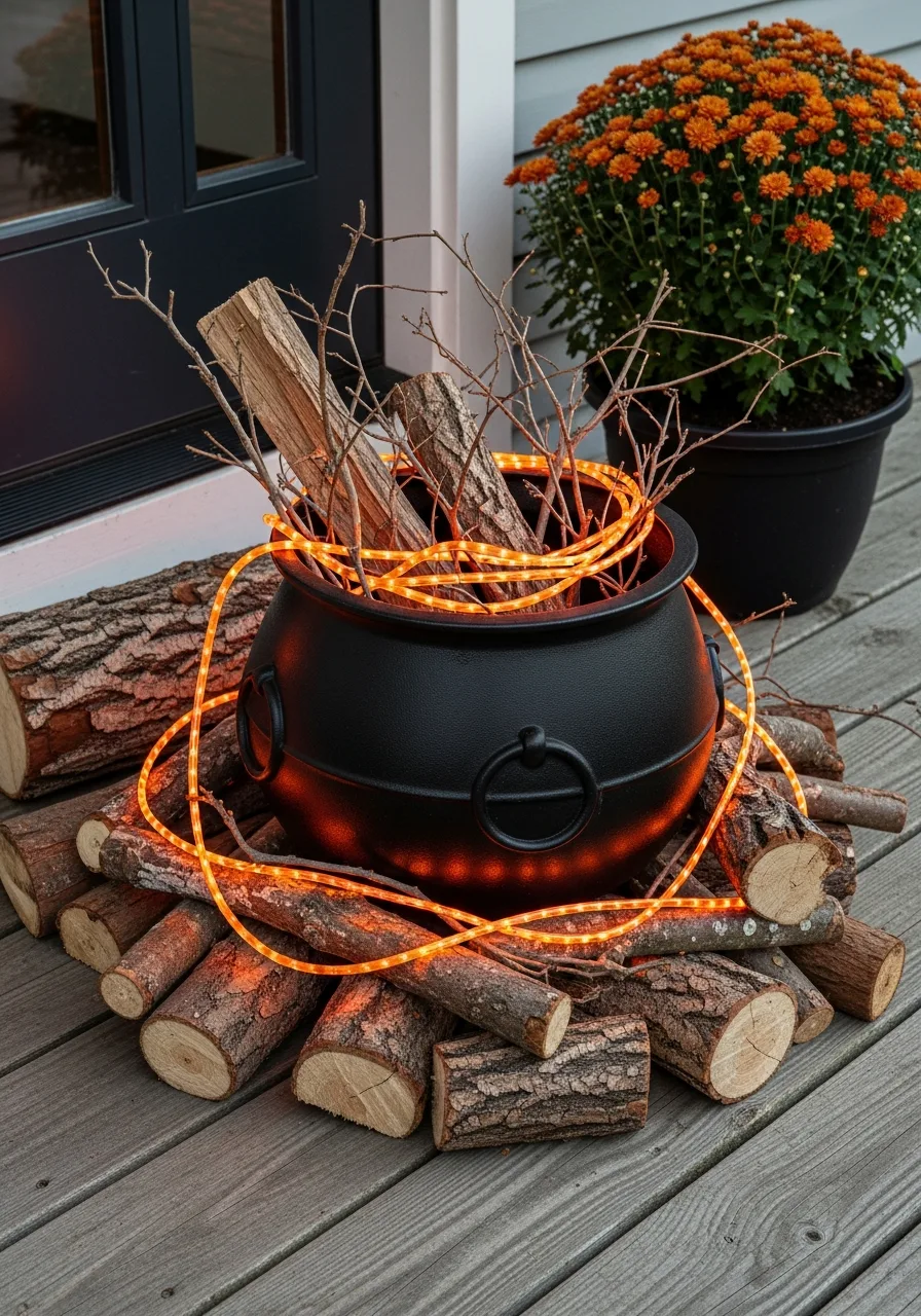 24. Bubbling Cauldron Display