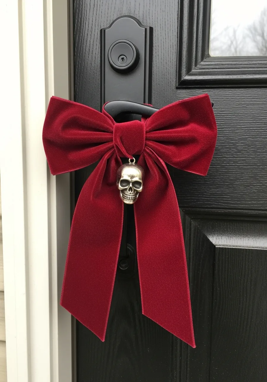 27. Burgundy Gothic Entrance