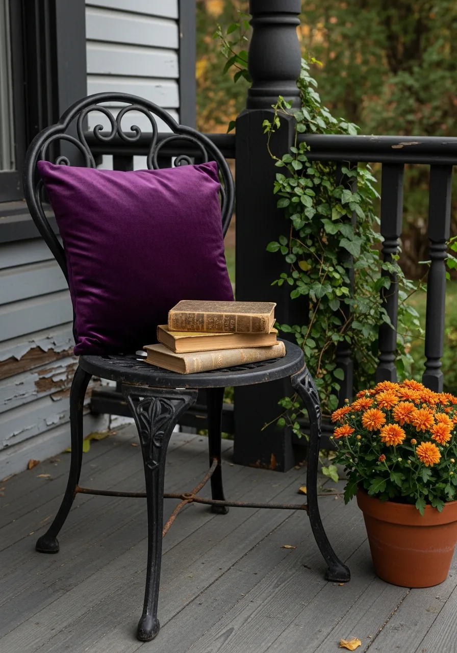 28. Moody Victorian Halloween Porch