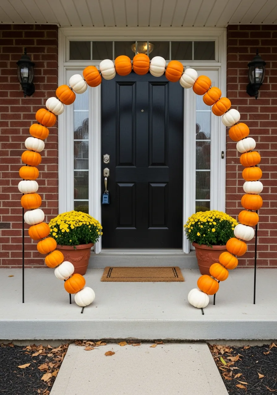 48. Pumpkin Arch Around Door