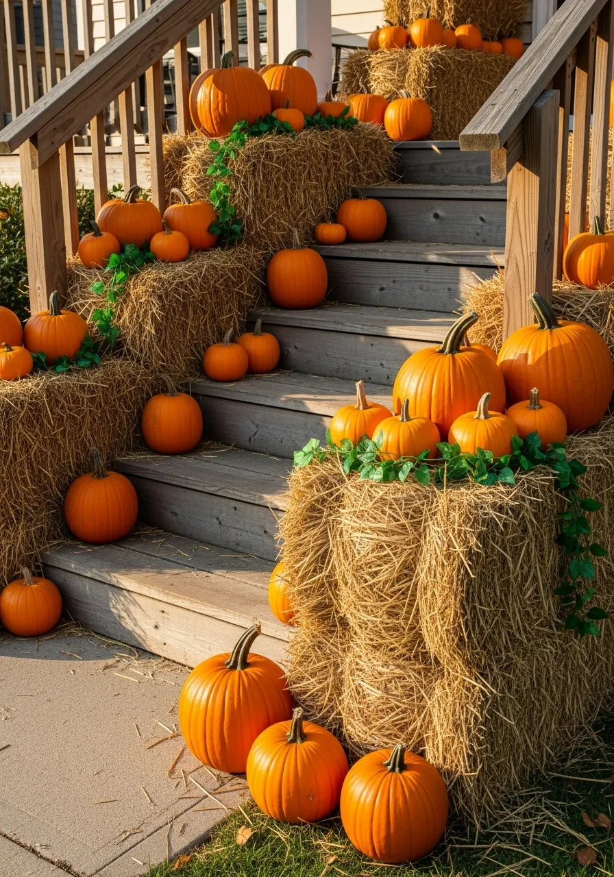 54. Pumpkin Patch Front Steps