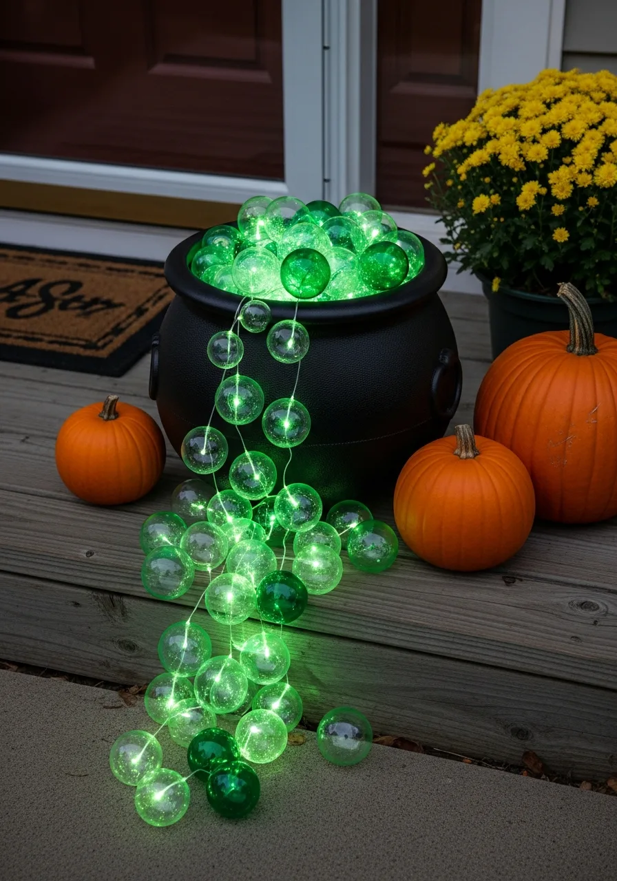 9. Bubbling Cauldron Display