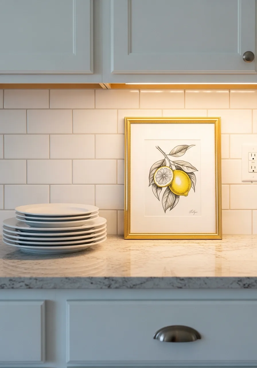 11. Framed Backsplash Art
