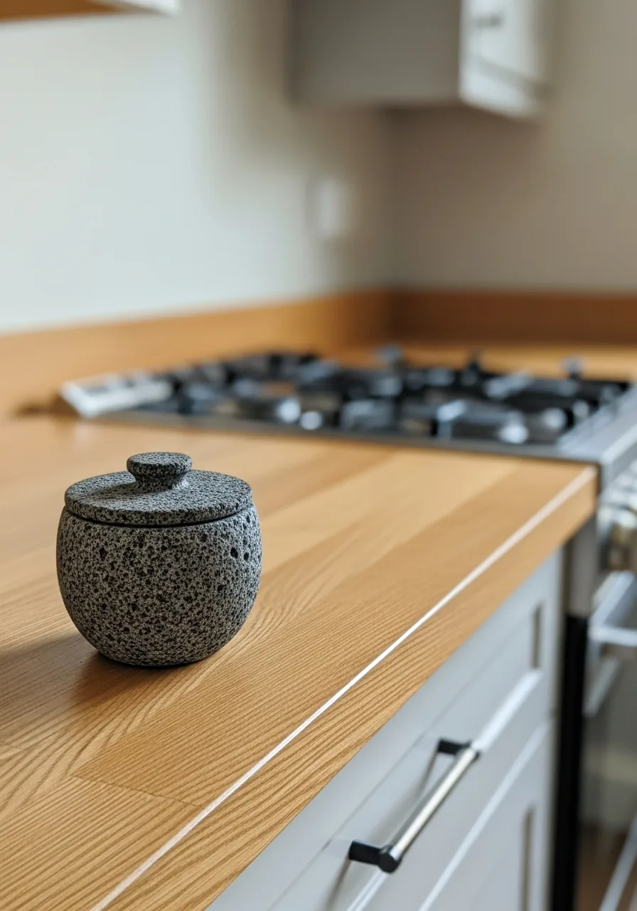 33. Textured Stone Salt Cellar