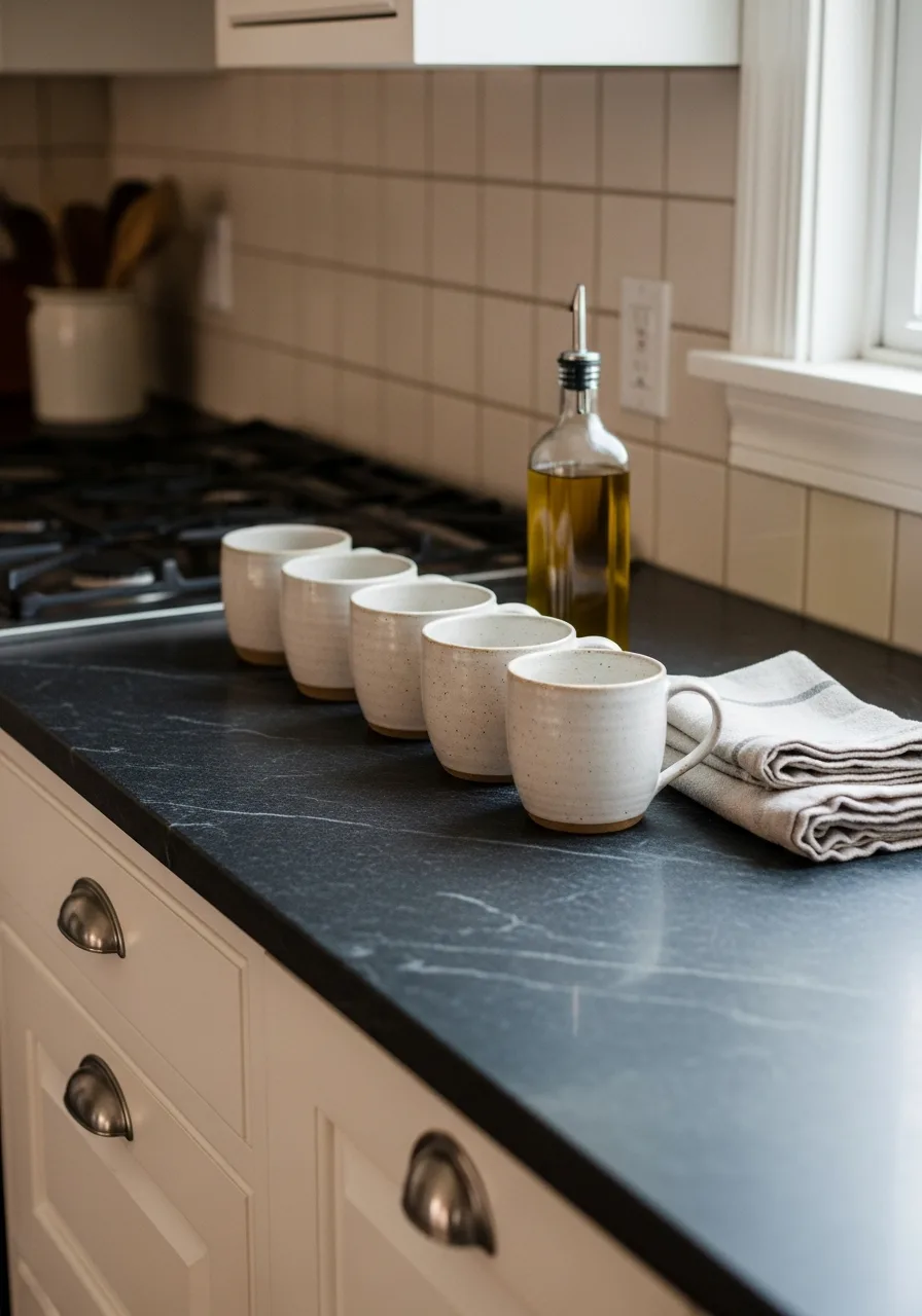36. Hand-Thrown Ceramic Mug Row