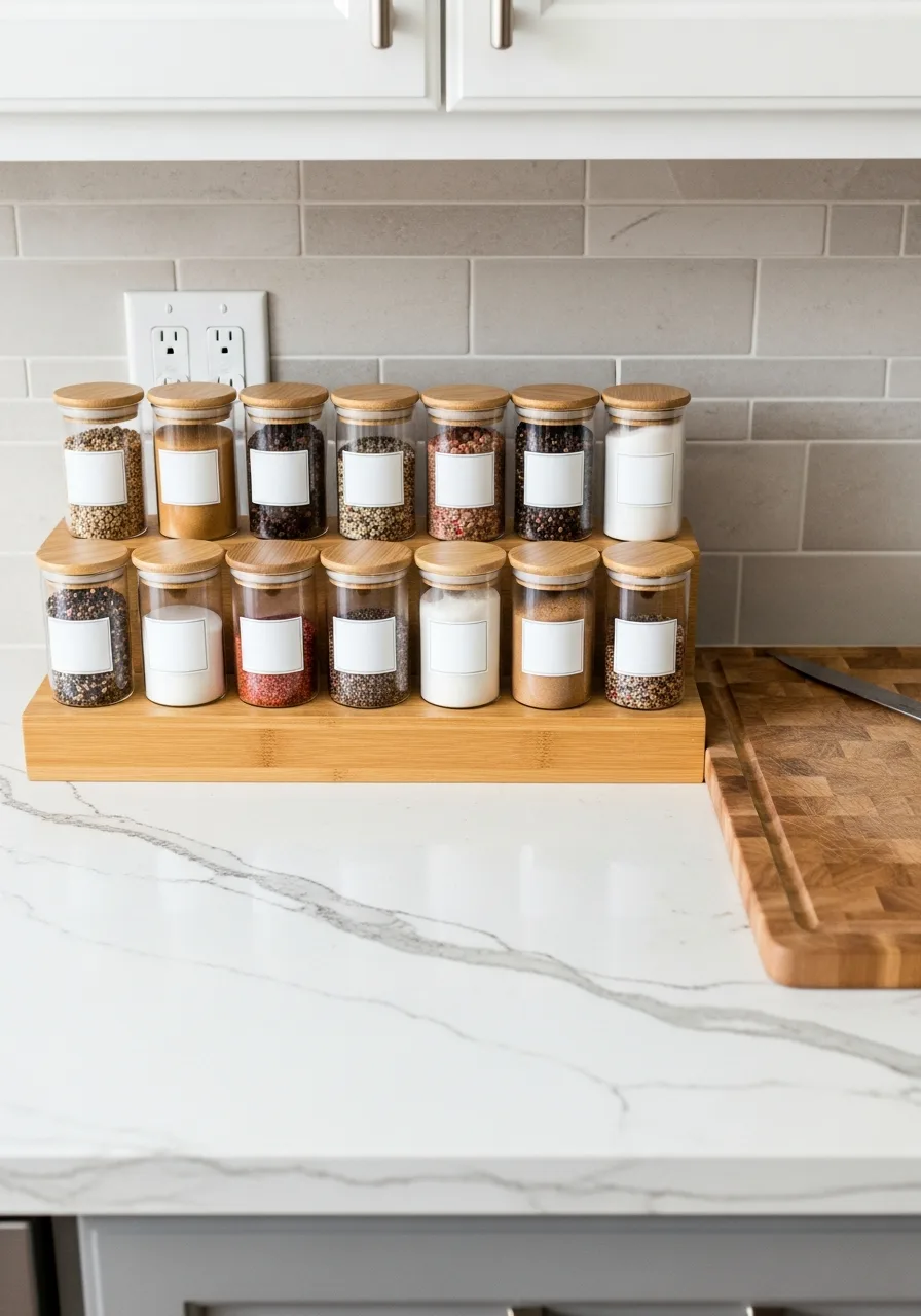 4. Uniform Spice Jars