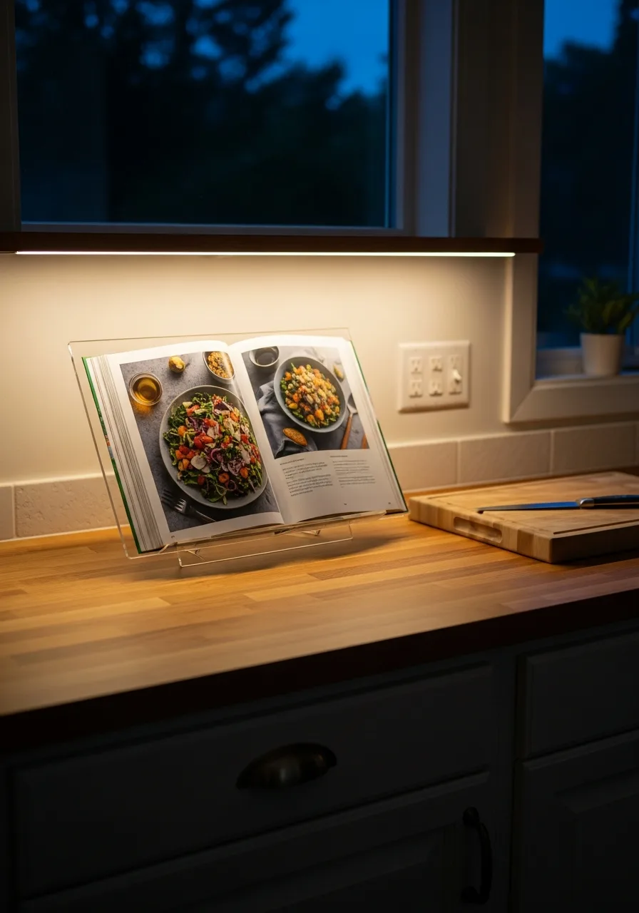 5. Acrylic Cookbook Stand