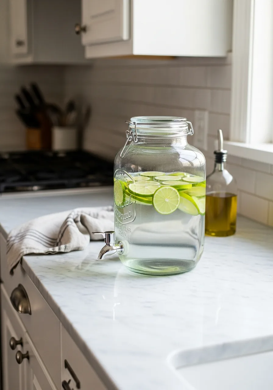 54. Glass Infusion Jar