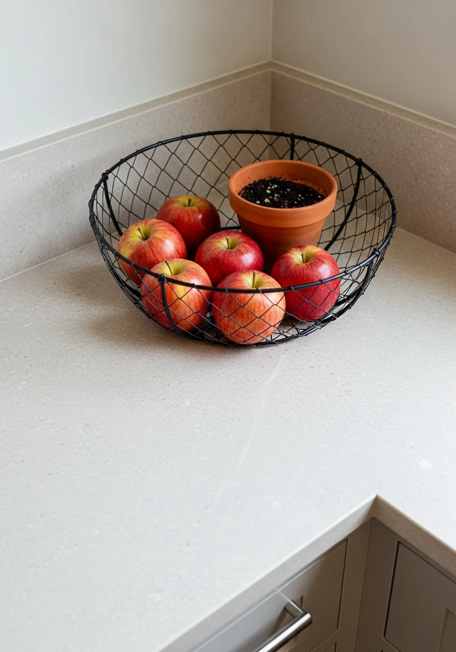 58. Woven Wire Fruit Basket