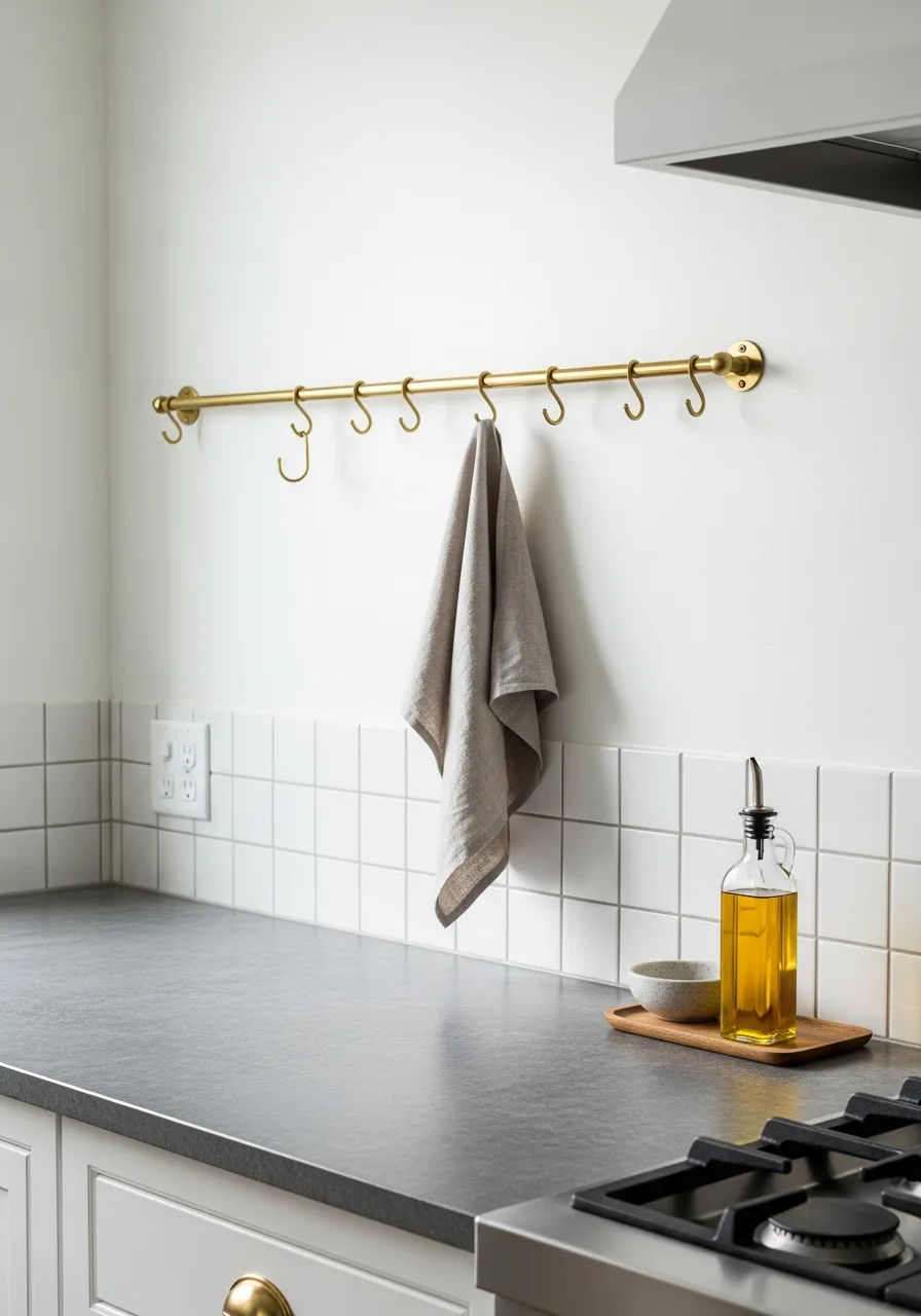 59. Brass Rail S-Hooks