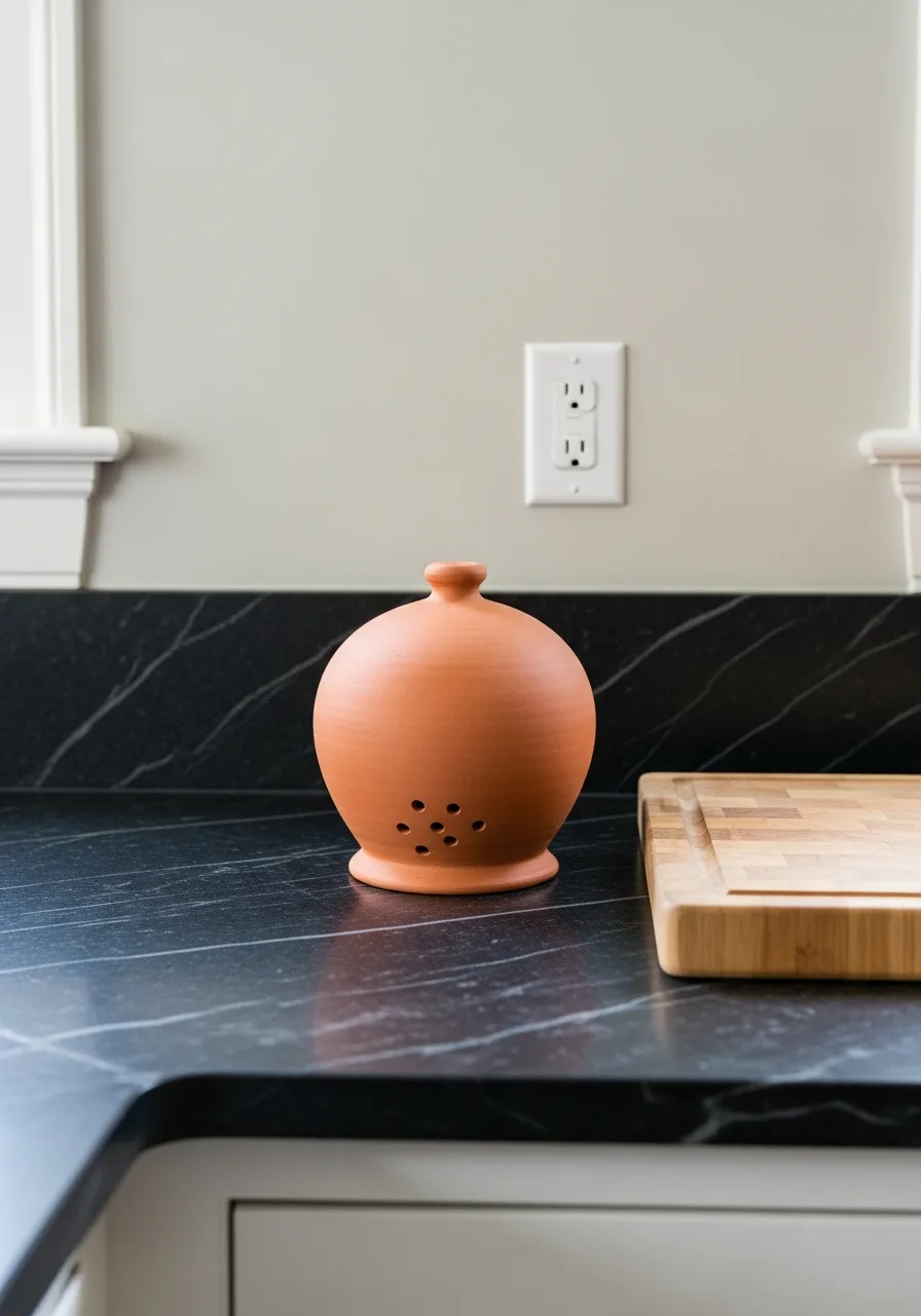 65. Terracotta Garlic Keeper